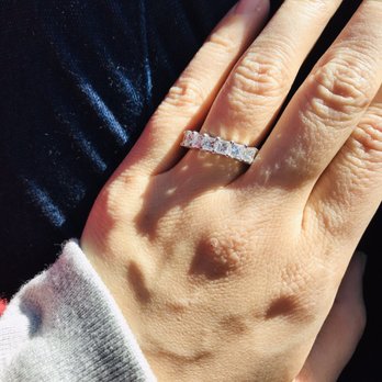 Delicate Gem - My beautiful princess cut diamond eternity band. - Jewelry Near Me - New York, New York