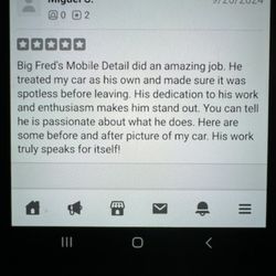 Big Fred's Mobile Detail - 5 staar review