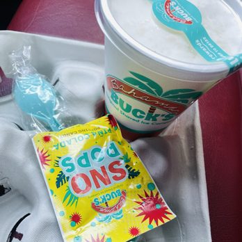 Bahama Buck's - Redlands - Piña Cotton Candy Sno Pops Popping Candy (to go) - Desserts Near Me - Redlands, California