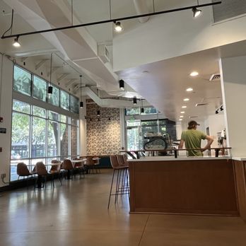 Goodside Coffee - View taken from bench seating on receiving side of the bar - Coffee & Tea Near Me - Sacramento, California Goodside Coffee - View taken from bench seating on receiving side of the bar - Coffee & Tea Near Me - Sacramento, California