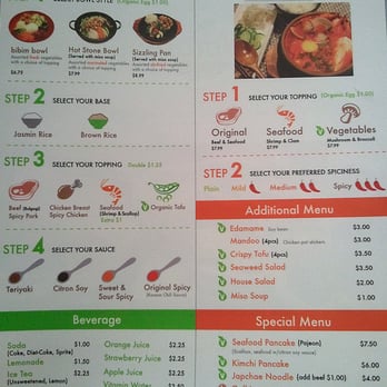 Bibimbowl - Menu - Korean Near Me - Sunnyvale, California Bibimbowl - Menu - Korean Near Me - Sunnyvale, California
