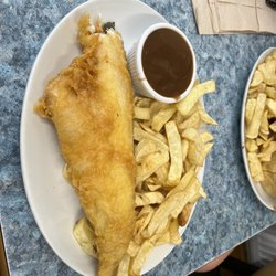 Kostas Fish Bar - Haddock and chips (and gravy).
