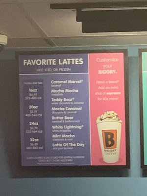 Menu photo 2 Biggby Coffee Portage, MI