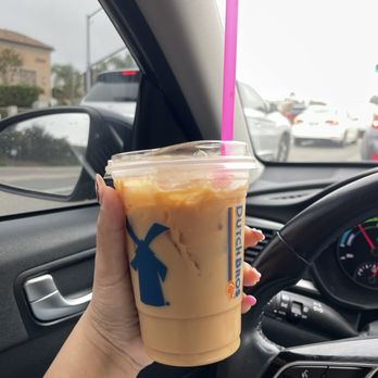 Dutch Bros Coffee - iced dreamweaver oat milk latte - Juice Bars & Smoothies Near Me - Vista, California