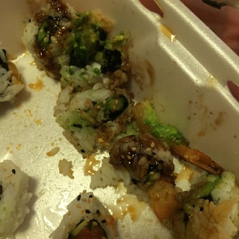 Sushi Fish Attack - This is supposed to be a shrimp tempura roll...looks more like rolled tacos with guacamole...the shrimp was not crunchy and cold - Sushi Bars Near Me - San Diego, California Sushi Fish Attack - This is supposed to be a shrimp tempura roll...looks more like rolled tacos with guacamole...the shrimp was not crunchy and cold - Sushi Bars Near Me - San Diego, California