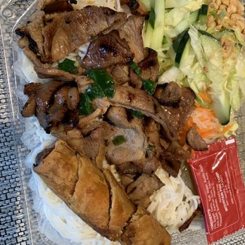 Pho Dong Restaurant - V3. Grilled Pork over Vermicelli Bowl - Vietnamese Near Me - Redwood City, California