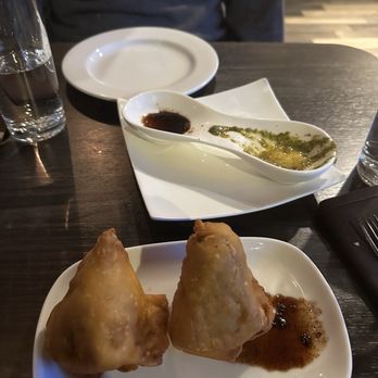 Pind Indian Cuisine - Vegetable Samosas - Indian Near Me - Grand Rapids, Michigan Pind Indian Cuisine - Vegetable Samosas - Indian Near Me - Grand Rapids, Michigan