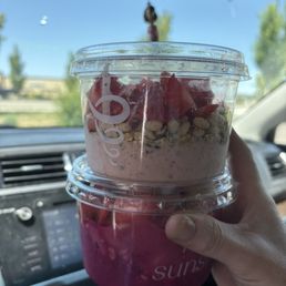 25% full smoothie bowl.
