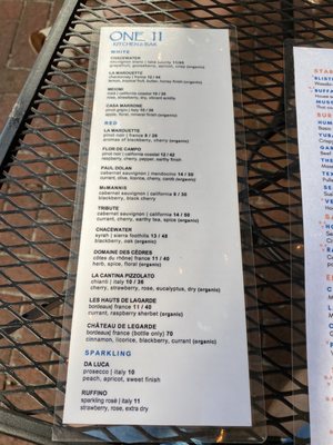 Menu photo 5 One 11 Kitchen & Bar Nevada City, CA