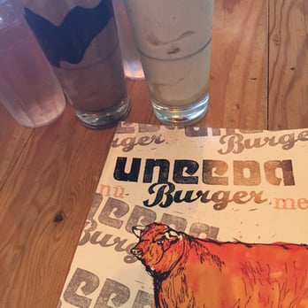 Uneeda Burger - Uneeda Burger and a chocolate or a lemon bar milkshake. - Burgers Near Me - Seattle, Washington Uneeda Burger - Uneeda Burger and a chocolate or a lemon bar milkshake. - Burgers Near Me - Seattle, Washington