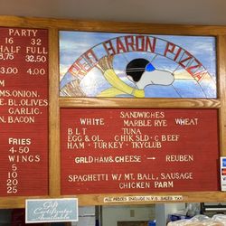 Red Baron Pizza - Menu