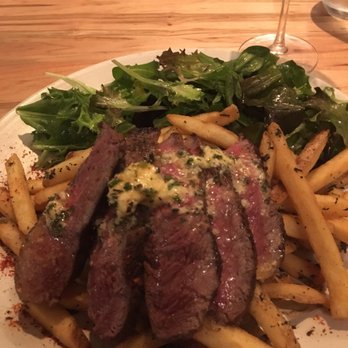 Mad & Vin - A nice tasty steak, duck fat fries, and a salad all for $30! - New American Near Me - Solvang, California