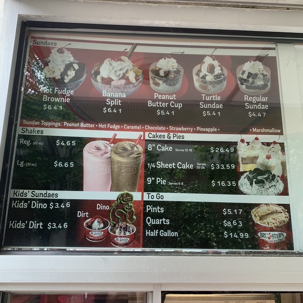 Bruster's Real Ice Cream - Part of the menu - Ice Cream & Frozen Yogurt Near Me - Midlothian, Virginia Bruster's Real Ice Cream - Part of the menu - Ice Cream & Frozen Yogurt Near Me - Midlothian, Virginia