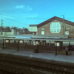 Cumberland Metra Station - View from the train but it's much worse down close