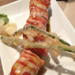 Nemeths - Red Dragon Roll. Phenomenal sushi!!!! Wenesday-Friday 5pm-9pm. Amazing!  Very impressed!
