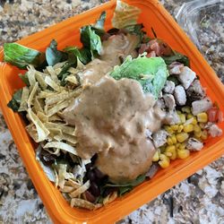 BBQ Ranch Salad with chicken