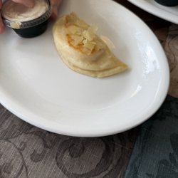 Czapski's Kitchen - Pierogi appetizer- you order the number you want. This was our first time here so we got one just to try it.