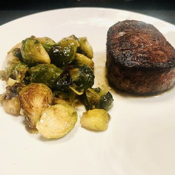 Juliet - Filet with brussel sprouts - Steakhouses Near Me - Houston, Texas Juliet - Filet with brussel sprouts - Steakhouses Near Me - Houston, Texas