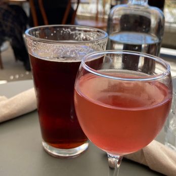 Fig Tree - Unturned Stone Blush wine and i forgot what name of the beer this was - Cafes Near Me - Los Angeles, California Fig Tree - Unturned Stone Blush wine and i forgot what name of the beer this was - Cafes Near Me - Los Angeles, California