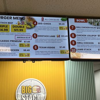 Big Stack Burger - Menu - Burgers Near Me - Houston, Texas