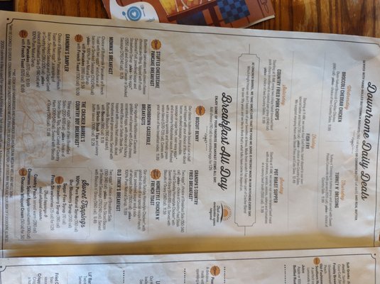 Menu photo 6 Cracker Barrel Old Country Store Ottawa, IL