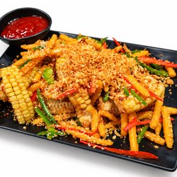 GUI BBQ Restaurant & Bar - Corn Ribs & Lotus Fries
