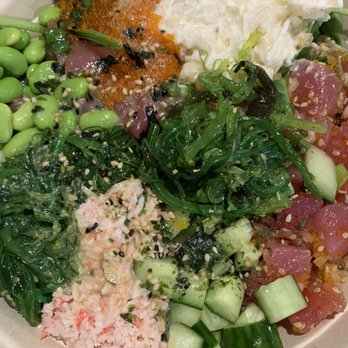 Poke Dondon - Salmon and tuna regular poke bowl - super delicious and fresh! - Poke Near Me - Seattle, Washington Poke Dondon - Salmon and tuna regular poke bowl - super delicious and fresh! - Poke Near Me - Seattle, Washington