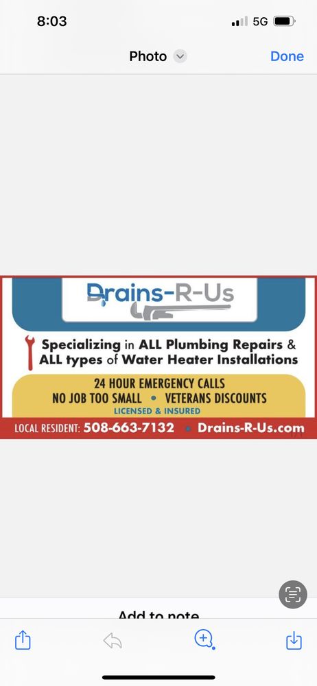 Slide of Drains- R-Us