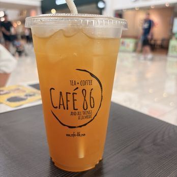 Cafe 86 - Peach Mango jasmine tea - Desserts Near Me - Glendale, California
