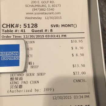 Yu's Mandarin - Disappointed. The chicken was NOT COOKED!!!   Server was really nice and took it away asap and apologized and comp that dish. - Chinese Near Me - Schaumburg, Illinois