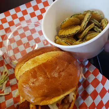 Blazing Bird - Aurora - Side of fried pickles - Chicken Shop Near Me - Aurora, Colorado