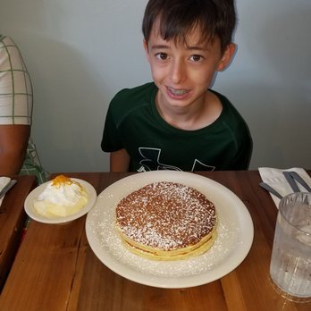 Moke’s Bread And Breakfast - Lilikoi pancakes, lilikoi sauce on the side - Breakfast & Brunch Near Me - Honolulu, Hawaii Moke’s Bread And Breakfast - Lilikoi pancakes, lilikoi sauce on the side - Breakfast & Brunch Near Me - Honolulu, Hawaii