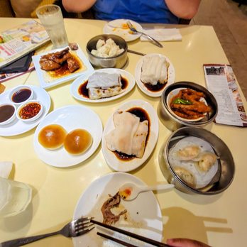 Minghin Cuisine - The spread. One thing is missing because we ate it right away lol - Dim Sum Near Me - Naperville, Illinois Minghin Cuisine - The spread. One thing is missing because we ate it right away lol - Dim Sum Near Me - Naperville, Illinois