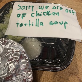 Tacos Panchito - Tortilla soup we ordered was unavailable but we were charged for it! - Tacos Near Me - Long Beach, California Tacos Panchito - Tortilla soup we ordered was unavailable but we were charged for it! - Tacos Near Me - Long Beach, California