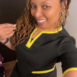 I loss weight so I needed my airline dress taken in some. I loss weight so I needed my airline dress taken in some.