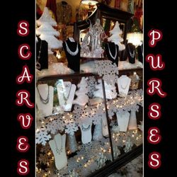 Christi's Just for Ewe - We have a large variety of unique jewelry, scarves, purses and apparel
