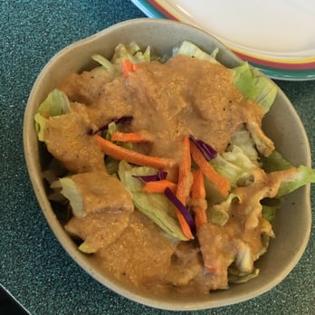 Mount Fuji Steakhouse - Salad with Ginger dressing - Japanese Near Me - Lafayette, Indiana Mount Fuji Steakhouse - Salad with Ginger dressing - Japanese Near Me - Lafayette, Indiana