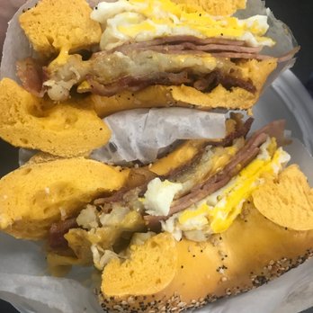 Wantagh Bagels - Hungry man on egg everything - Bagels Near Me - Wantagh, New York Wantagh Bagels - Hungry man on egg everything - Bagels Near Me - Wantagh, New York