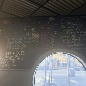 Captain James Landing - Fish & Seafood Menu, Rawbar & Steamers Menu, Fresh Cuts Menu, and Sides Menu - Seafood Near Me - Baltimore, Maryland