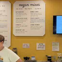 Vegan menu Vegan menu