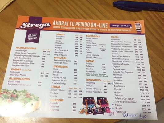 Menu photo 1 Strega Córdoba, X