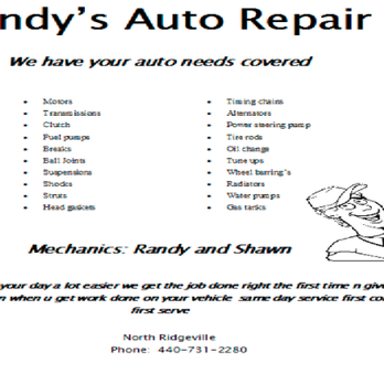 Randys Auto Repair - RV Repair Near Me Randys Auto Repair - RV Repair Near Me