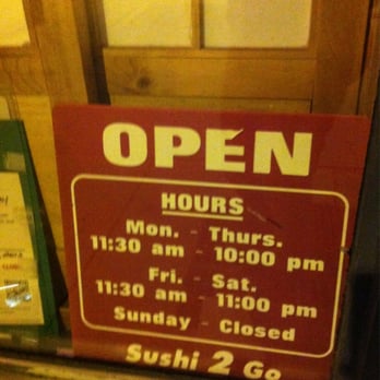 Sushi 2 Go - Hours - Sushi Bars Near Me - Etobicoke, Ontario