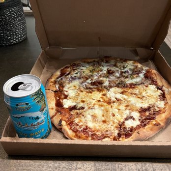 Antics Pizza - Half BBQ pork and half cheese - Pizza Near Me - Hilo, Hawaii