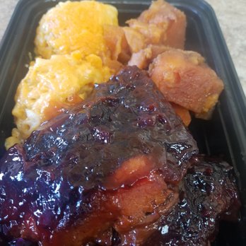 Paula's Soul Cafe - BBQ Chicken, mac and cheese and sweet potatoes - Seafood Near Me - Bronx, New York Paula's Soul Cafe - BBQ Chicken, mac and cheese and sweet potatoes - Seafood Near Me - Bronx, New York