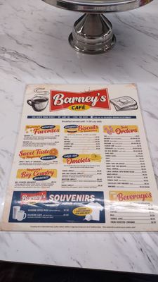 Menu photo 8 Barney's Cafe Mount Airy, NC