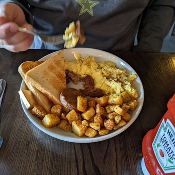 The Heights - Basic Breakfast with sausage - New American Near Me - Dallas, Texas