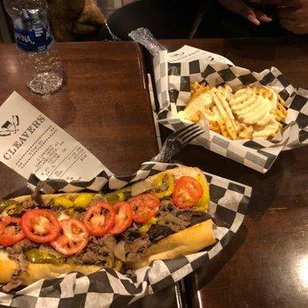 Cleavers - Cheese steak and fries with cheese sauce - Cheesesteaks Near Me - Philadelphia, Pennsylvania Cleavers - Cheese steak and fries with cheese sauce - Cheesesteaks Near Me - Philadelphia, Pennsylvania