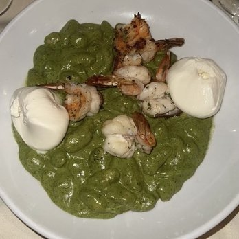 Cara Mia Restaurant - Pesto gnocchi with Burrata - Italian Near Me - Seaford, New York