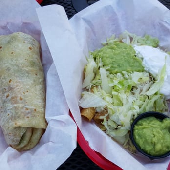 Aztek Tacos - Friend and I got a salmon burrito and 3 rolled tacos (basically chicken taquitos) - Mexican Near Me - Temecula, California Aztek Tacos - Friend and I got a salmon burrito and 3 rolled tacos (basically chicken taquitos) - Mexican Near Me - Temecula, California